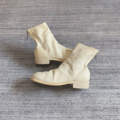 White Guidi High-Top Ankle Boots-zp