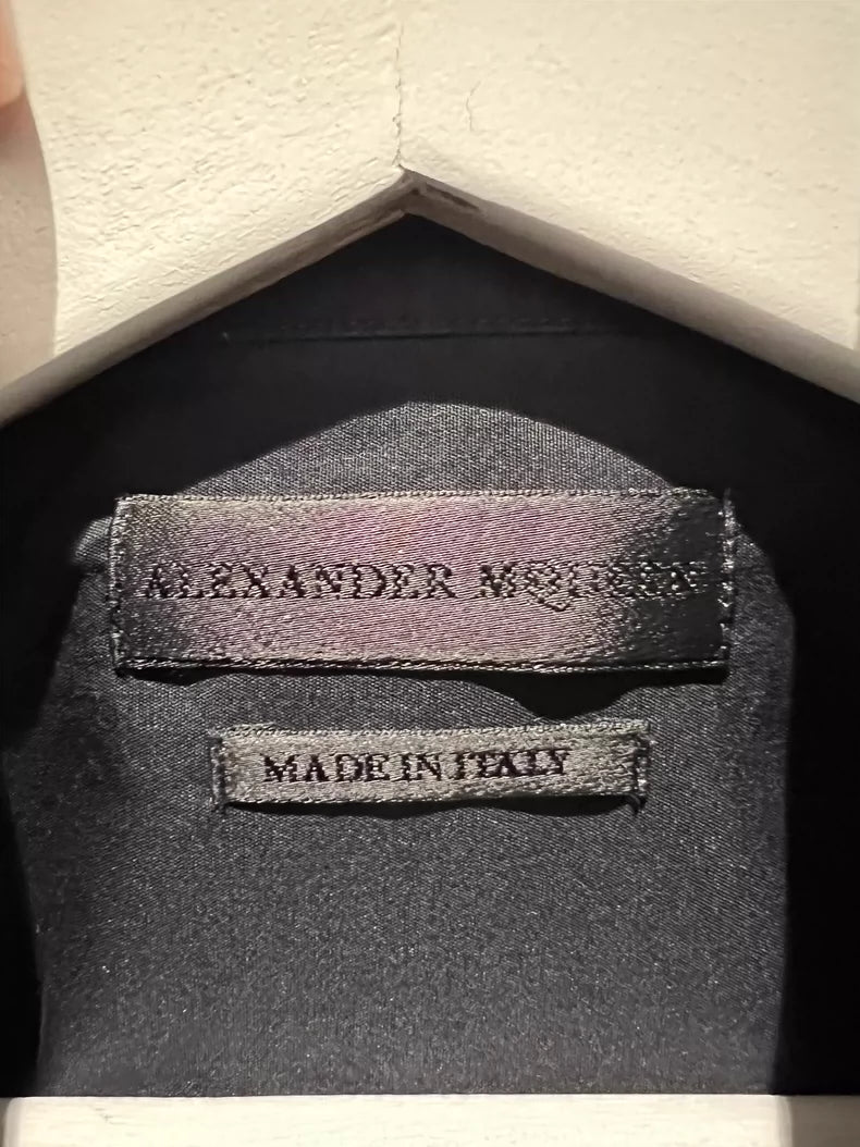 Alexander McQueen Short Sleeve Shirt Black