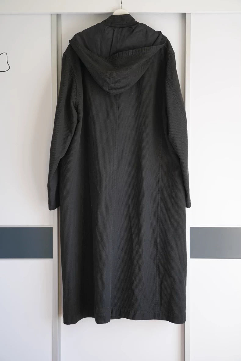 Yohji Yamamoto 96AW Double-Breasted Hooded Coat