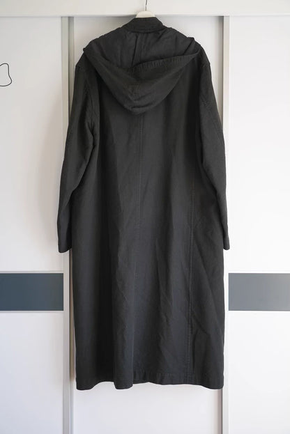 Yohji Yamamoto 96AW Double-Breasted Hooded Coat