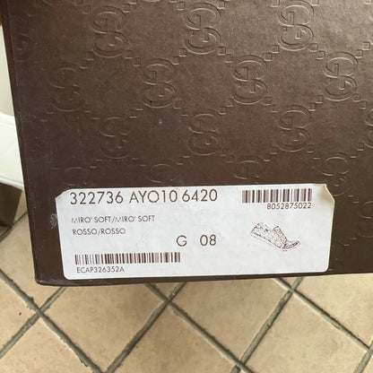 Gucci Red Studded Sneakers for Bold Style 0079