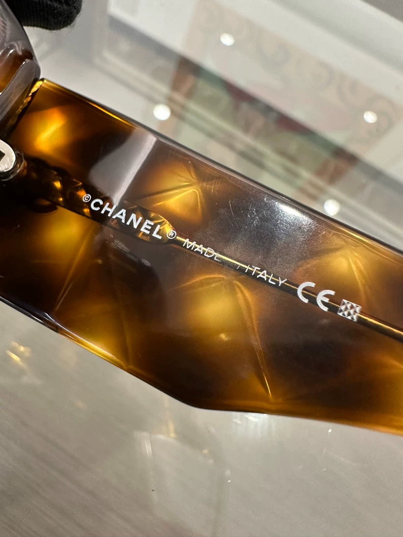 Vintage Chanel Tortoise Shell Sunglasses
