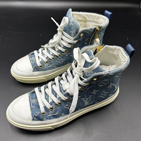 Louis Vuitton Stellar Blue High-Top Sneakers 0079