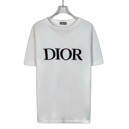 Dior White Logo Cotton T-Shirt XS