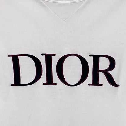 Dior White Logo Cotton T-Shirt XS