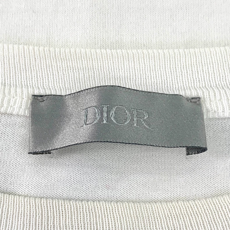 Dior White Logo Cotton T-Shirt XS