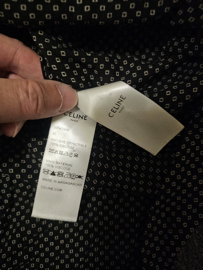 Celine Long Sleeve Button Up Shirt-yf