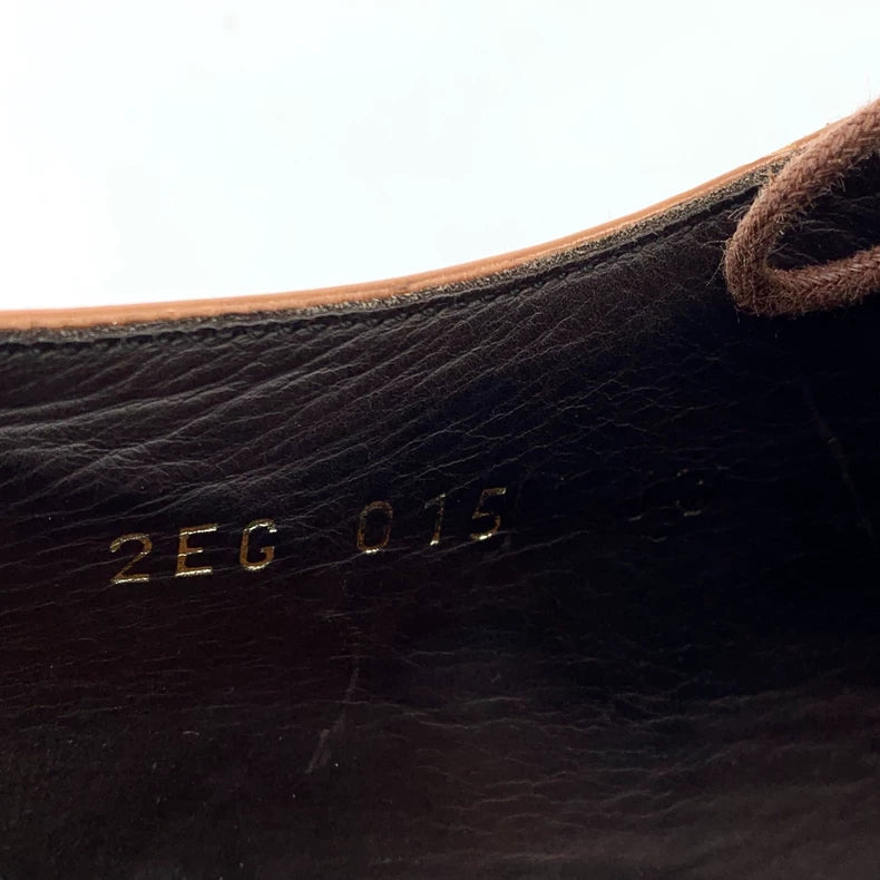 Prada Brown Baroque Lace-Up Thick Sole Shoes