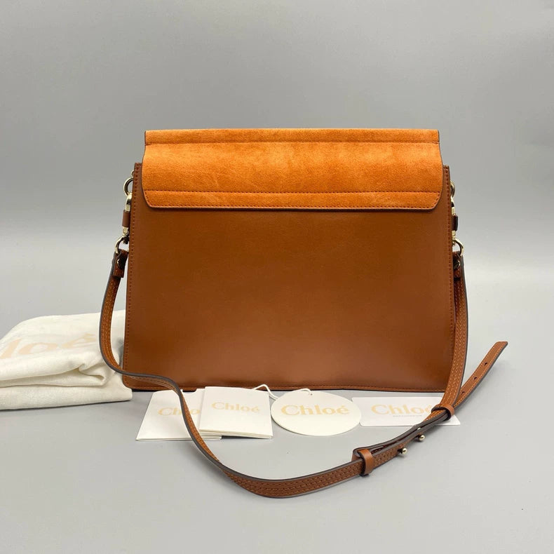 Chloe Suede Leather Round Ring Bag