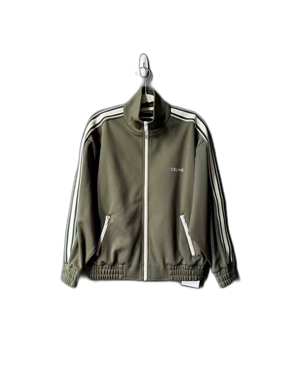 Celine Khaki Green Jacket with Stripes