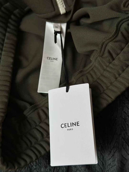 Celine Khaki Green Jacket with Stripes