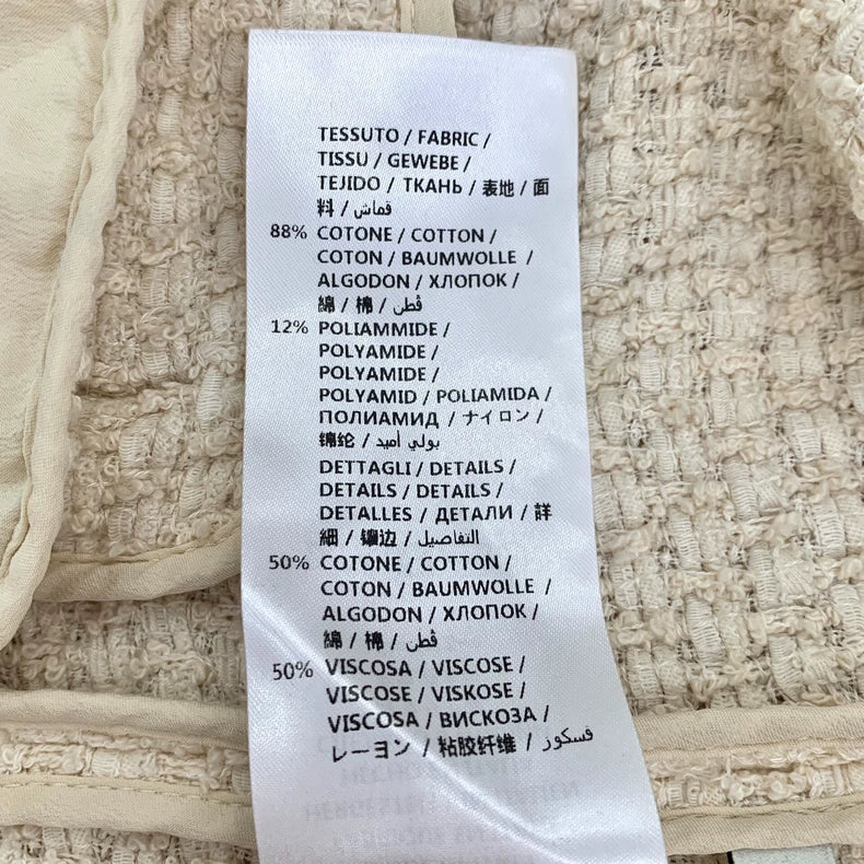 Gucci Beige V-Neck Long Sleeve Cardigan