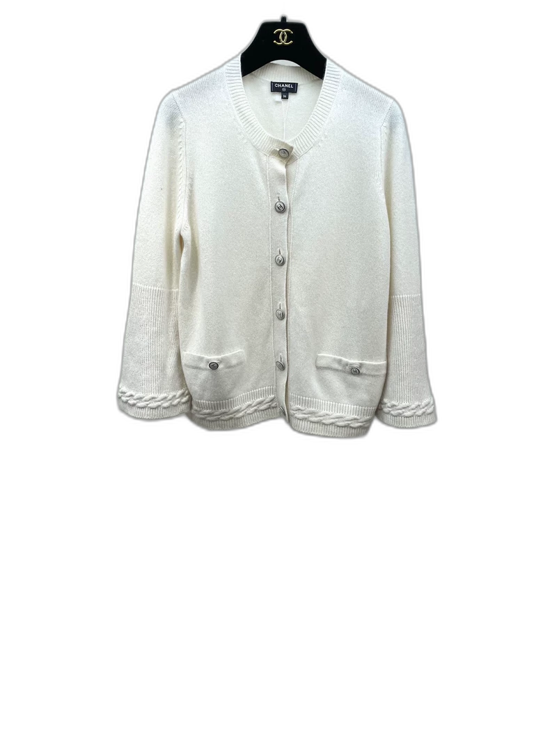 Chanel Knit Cashmere Cardigan with Pockets