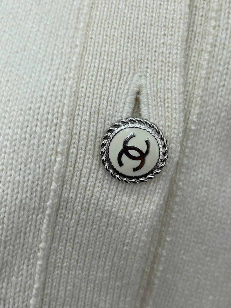 Chanel Knit Cashmere Cardigan with Pockets