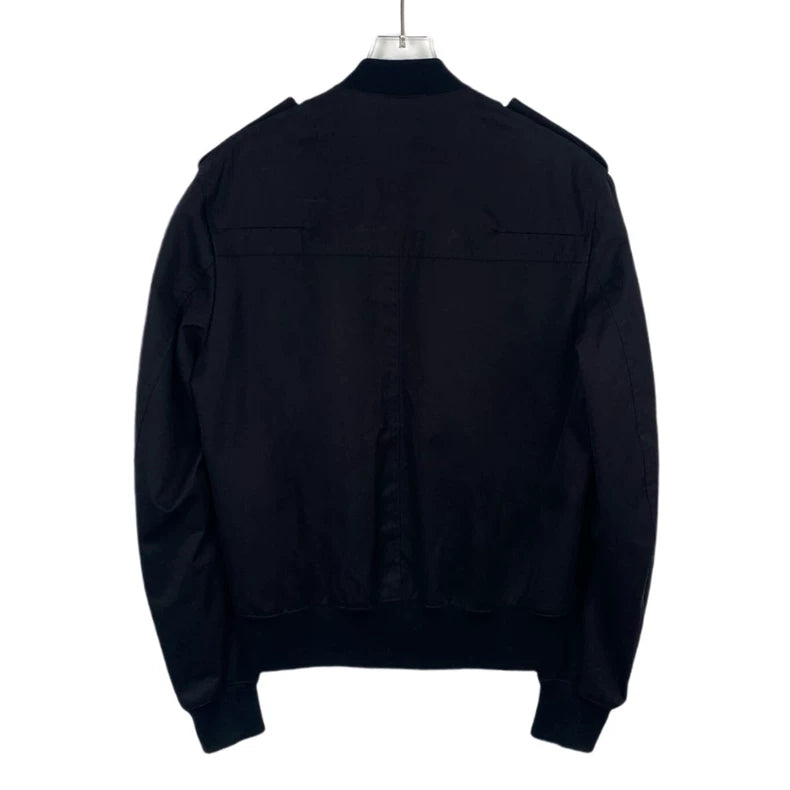 Black Zip-Up Pilot Jacket by Dior