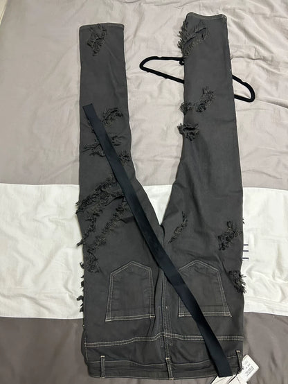 Rick Owens DRKSHDW Distressed Straight Jeans