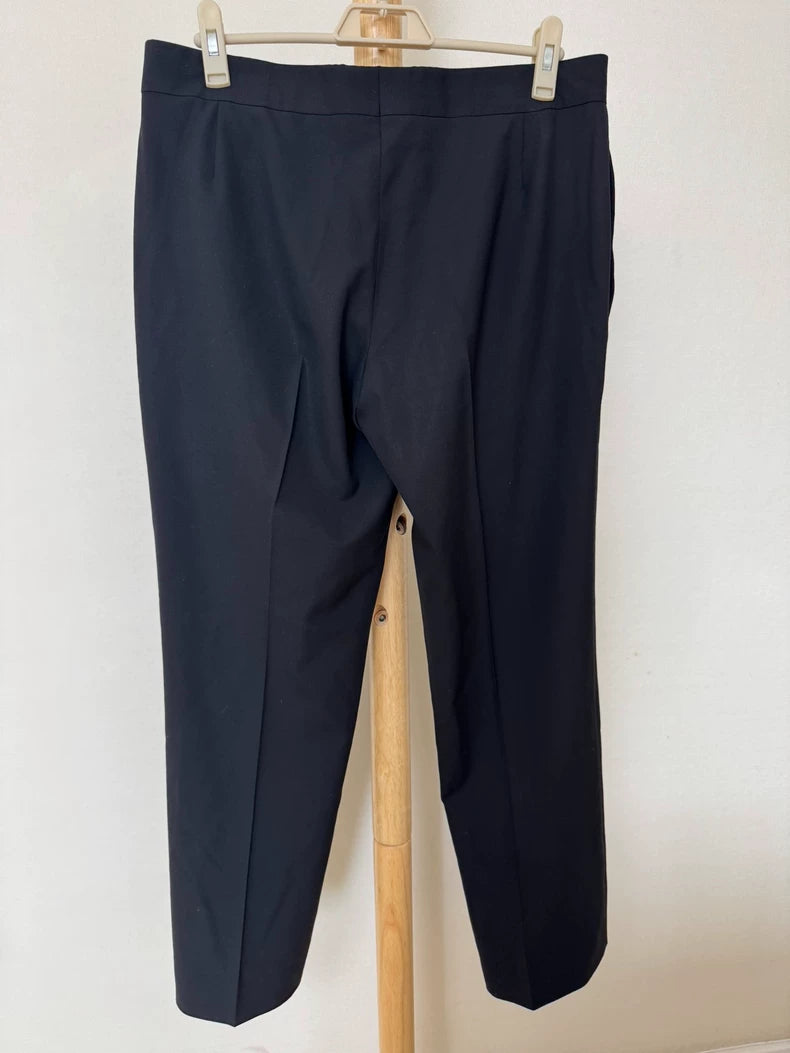 Hermes Crocodile Buckle Wool Silk Trousers-yf