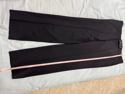 Hermes Crocodile Buckle Wool Silk Trousers-yf