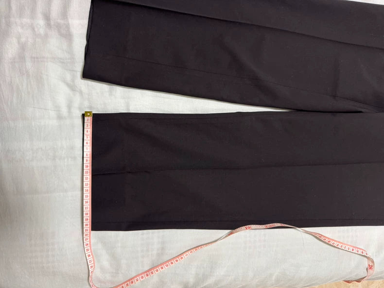 Hermes Crocodile Buckle Wool Silk Trousers-yf