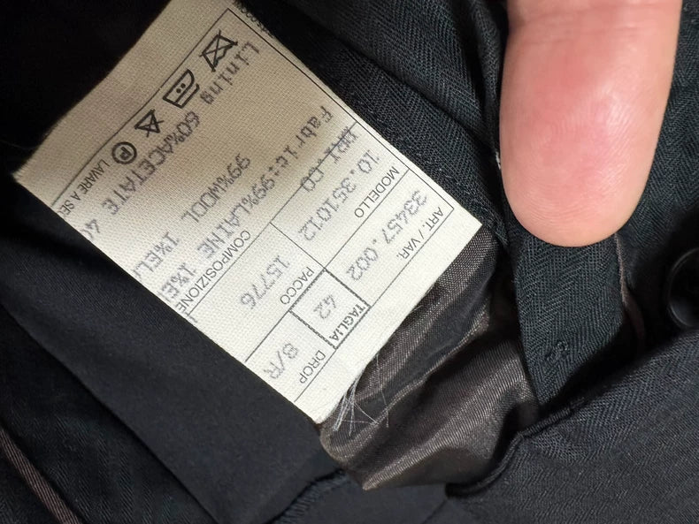 Hermes Crocodile Buckle Wool Silk Trousers-yf