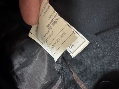 Hermes Crocodile Buckle Wool Silk Trousers-yf