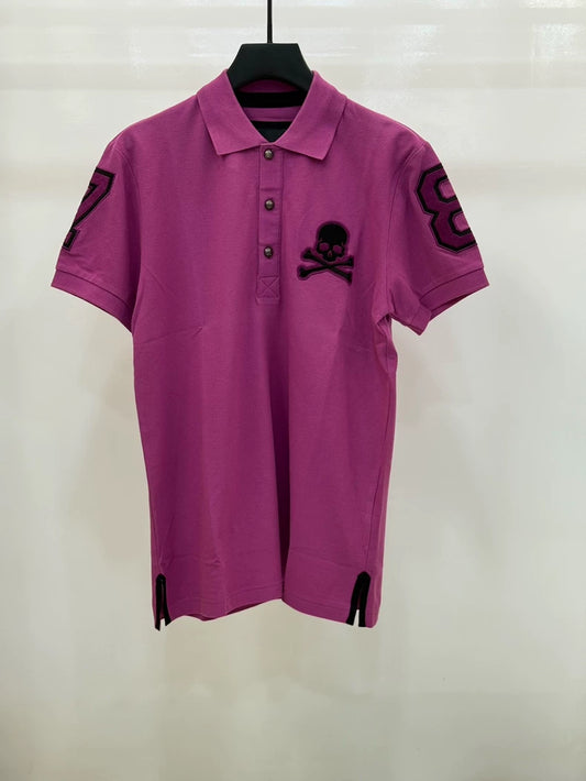 Philipp Plein PP Skull Embroidered Polo Shirt-yf