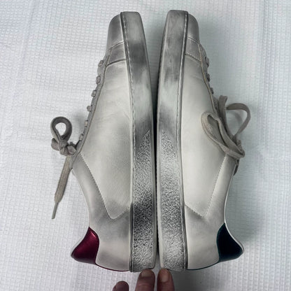 Gucci White Dirty Sneakers Size 8.5