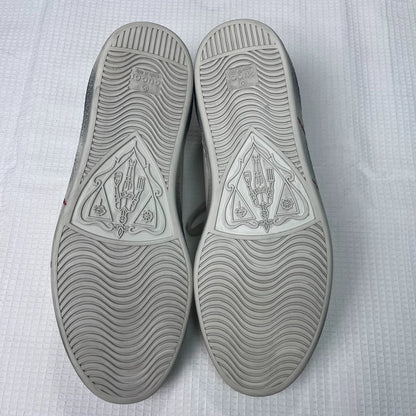 Gucci White Dirty Sneakers Size 8.5