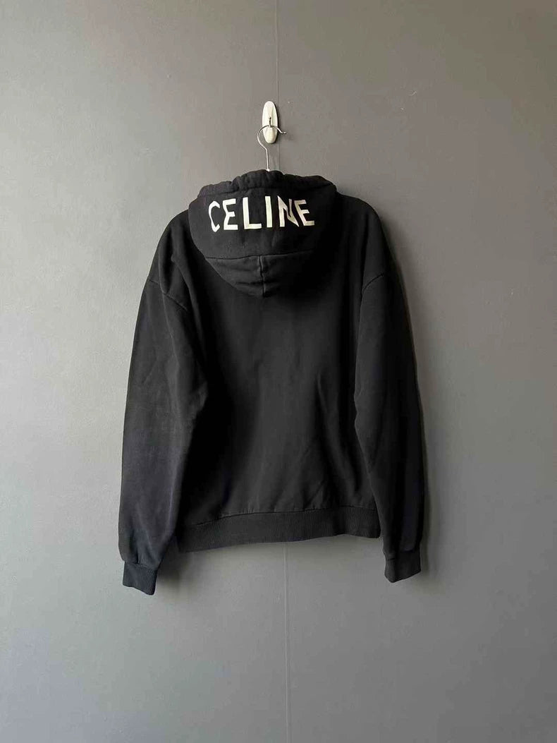 Celine Logo Zip-Up Hoodie for Men