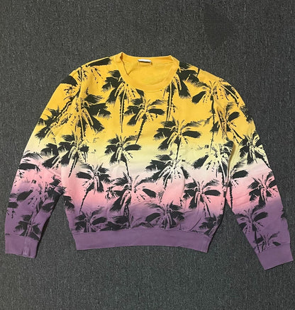 Saint Laurent Palm Tree Gradient Sweatshirt-yf