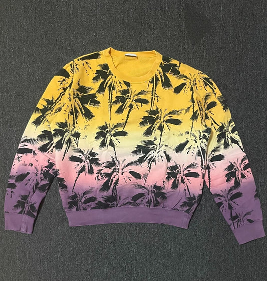 Saint Laurent Palm Tree Gradient Sweatshirt-yf
