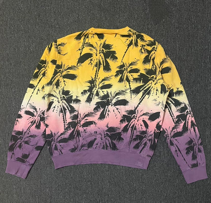 Saint Laurent Palm Tree Gradient Sweatshirt-yf