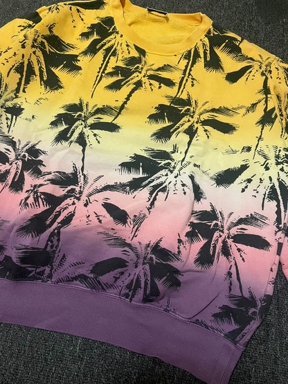 Saint Laurent Palm Tree Gradient Sweatshirt-yf