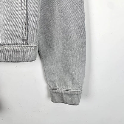 Dior Gray White Jungle Print Denim Jacket