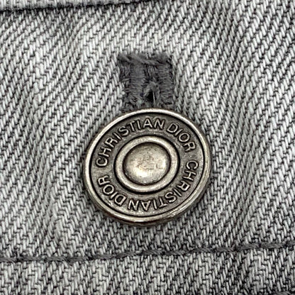 Dior Gray White Jungle Print Denim Jacket