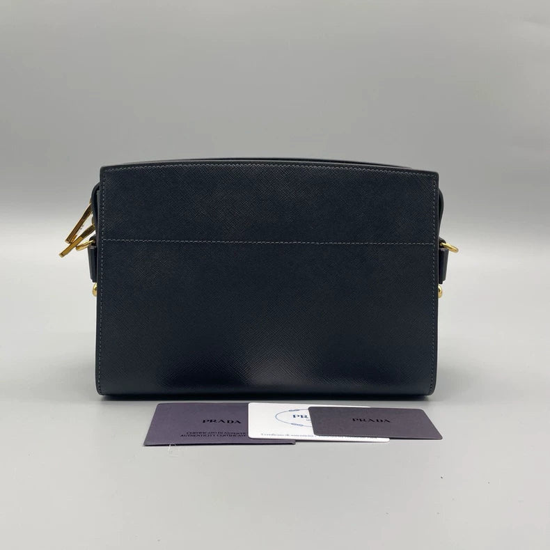 Prada Saffiano Leather Camera Crossbody Bag