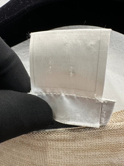 Chanel Beige Knit Sleeveless Tank Top