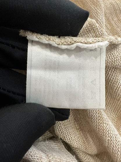 Chanel Beige Knit Sleeveless Tank Top