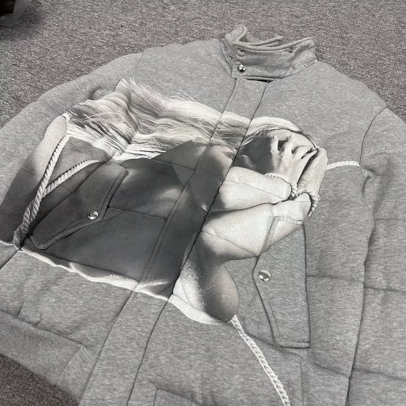 Givenchy Thick Zip-Up Bomber Jacket L Size