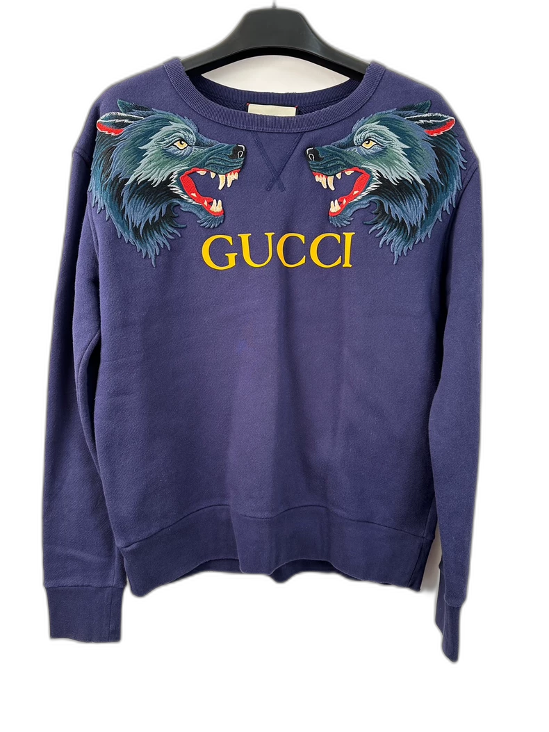 Gucci Wolf Print Crewneck Sweatshirt