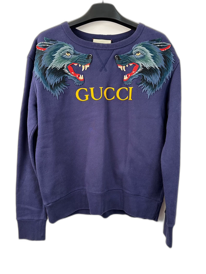 Gucci Wolf Print Crewneck Sweatshirt