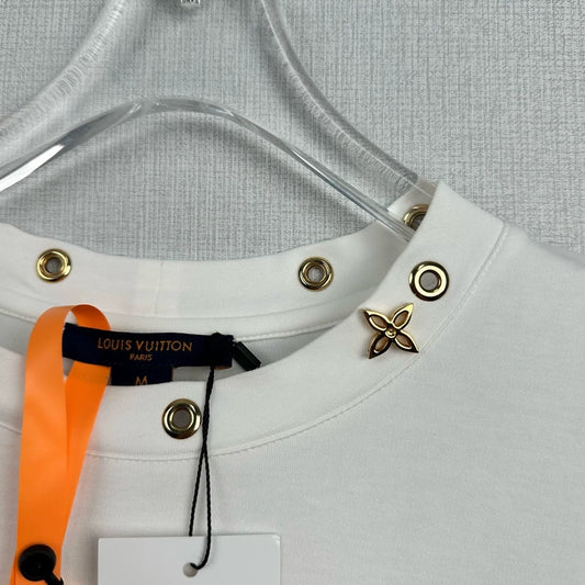 Louis Vuitton Metal Detail Short Sleeve Top-yf