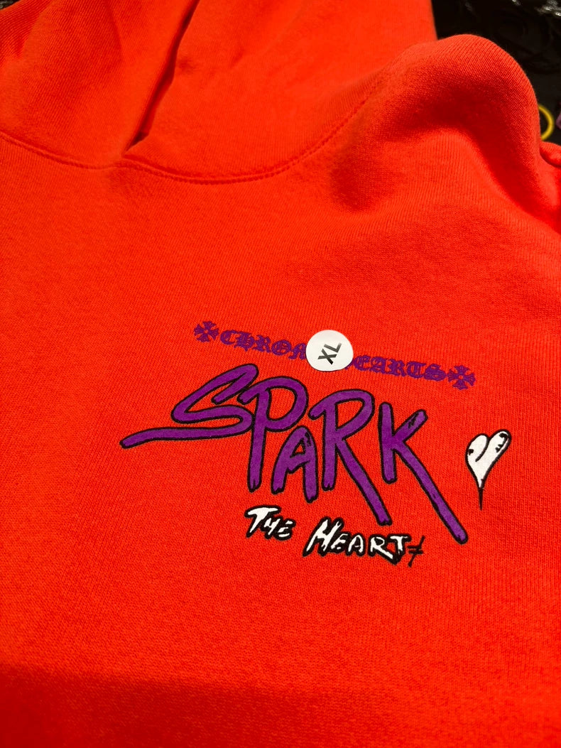 Chrome Hearts Matty Boy Coral Red Hoodie-yf