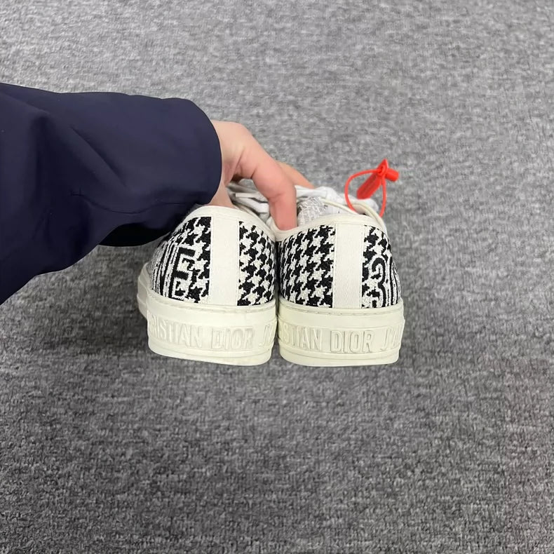 Dior Houndstooth Low-Top Casual Shoes