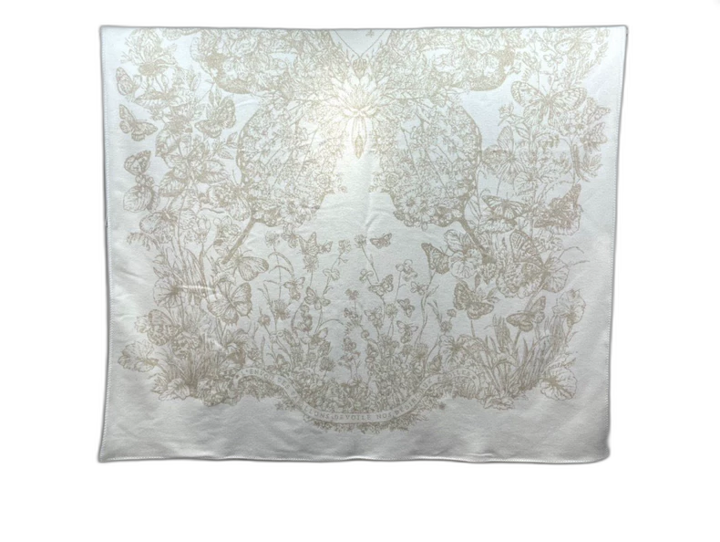 Dior Cashmere Butterfly Throw Blanket