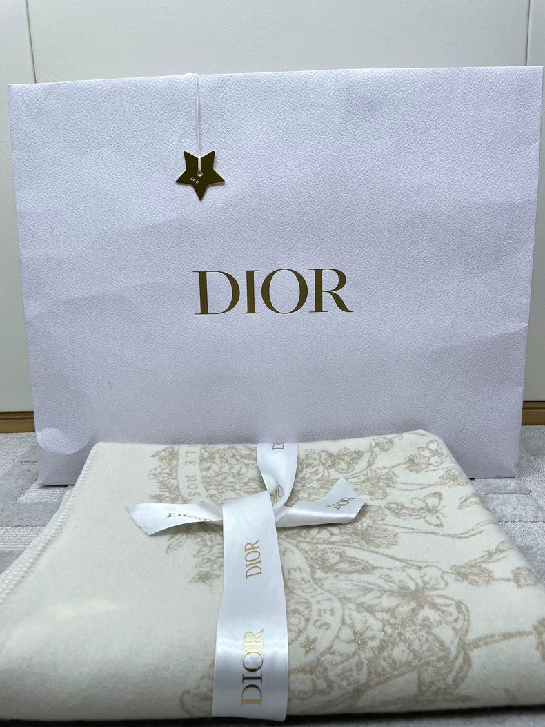 Dior Cashmere Butterfly Throw Blanket