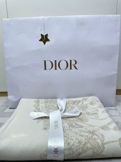Dior Cashmere Butterfly Throw Blanket