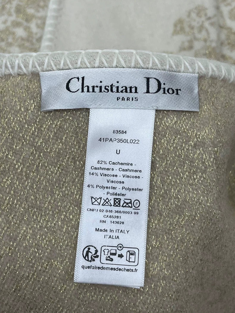 Dior Cashmere Butterfly Throw Blanket