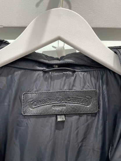 Chrome Hearts Black Padded Vest with Hood