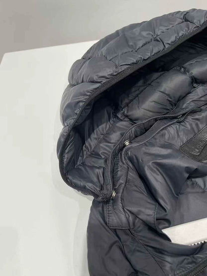 Chrome Hearts Black Padded Vest with Hood